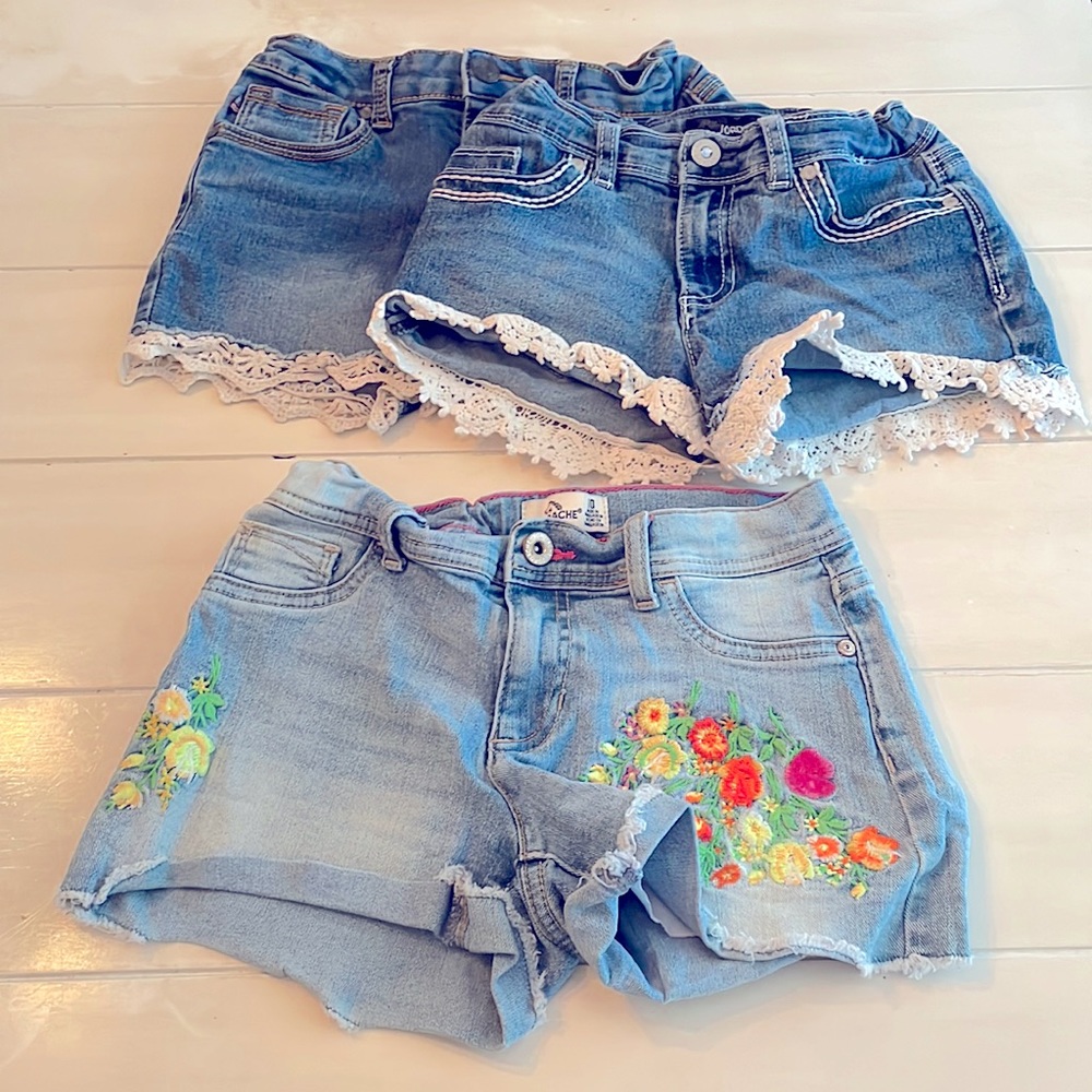 Girl Denim Jean Shorts Sz 10